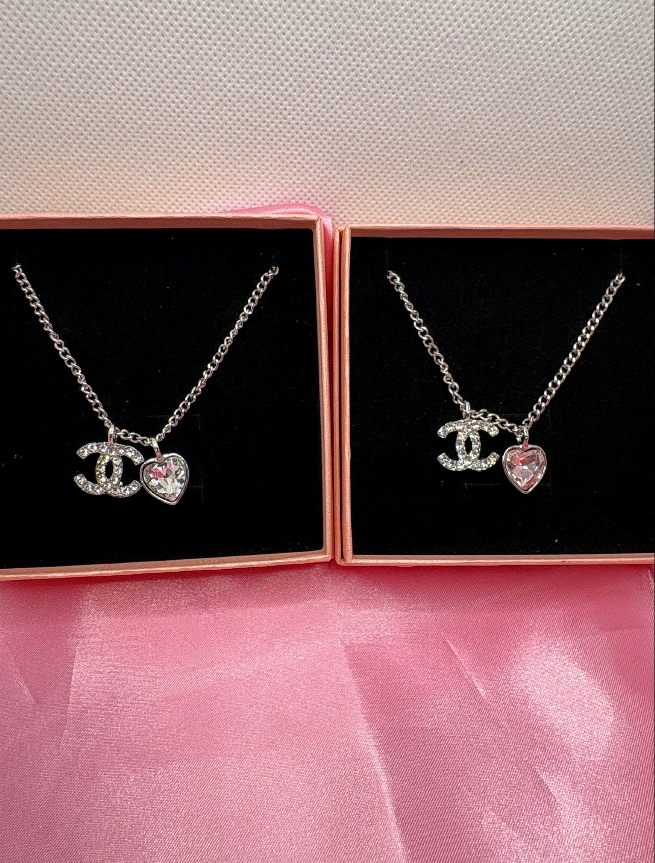 Pink Heart Luxe Charm Necklace 💕✨
