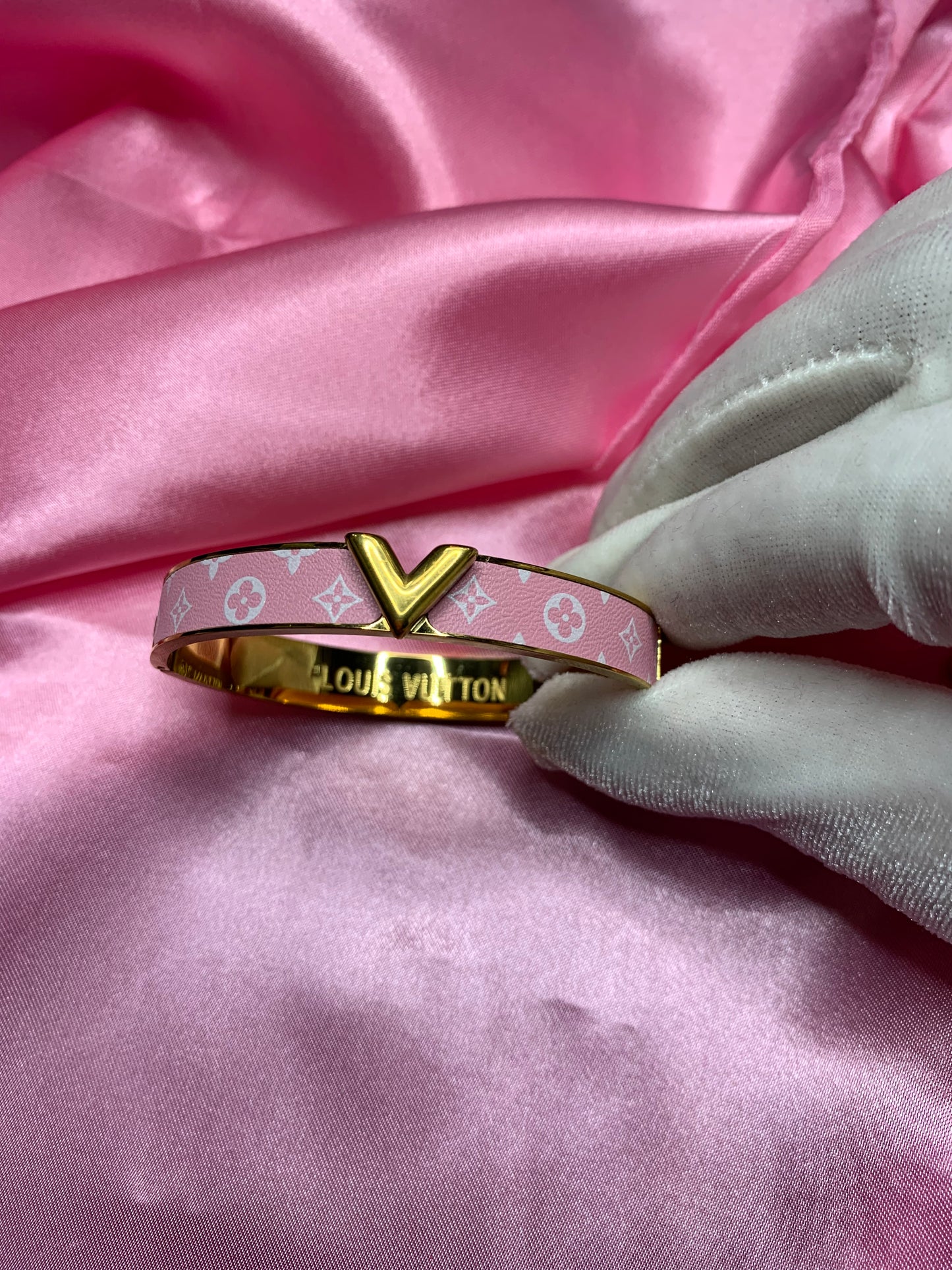 Pink lv bangle