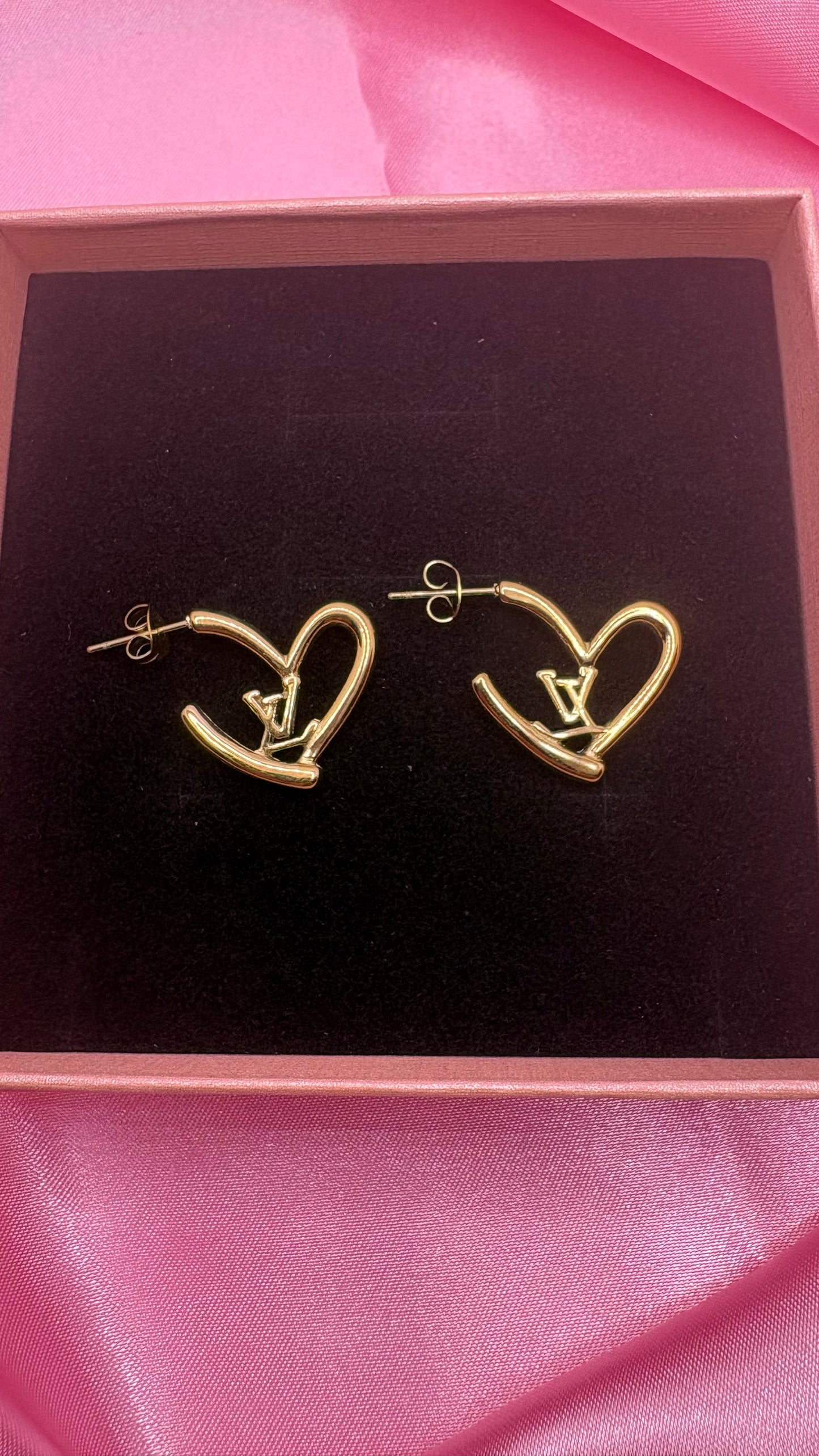 Golden Heart Earrings